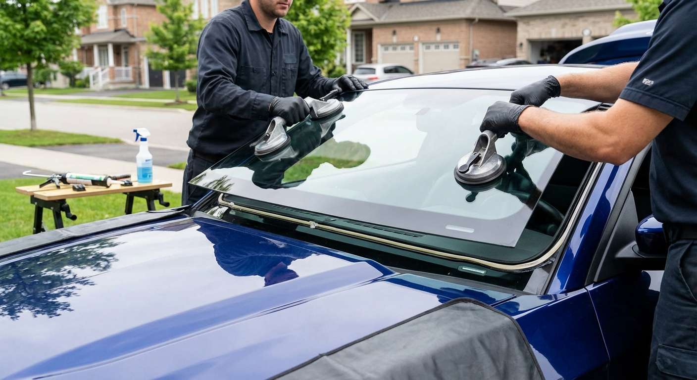 Windshield Replacement for Ford Mustang 2005-2014 by Alexwindshield