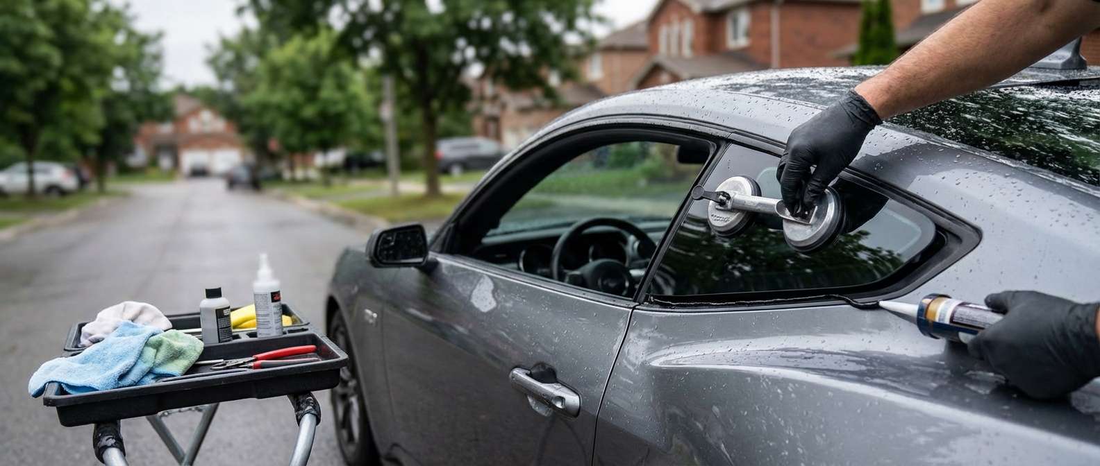 Vent Glass Replacement for Ford Mustang 2024-2027 by Alexwindshield