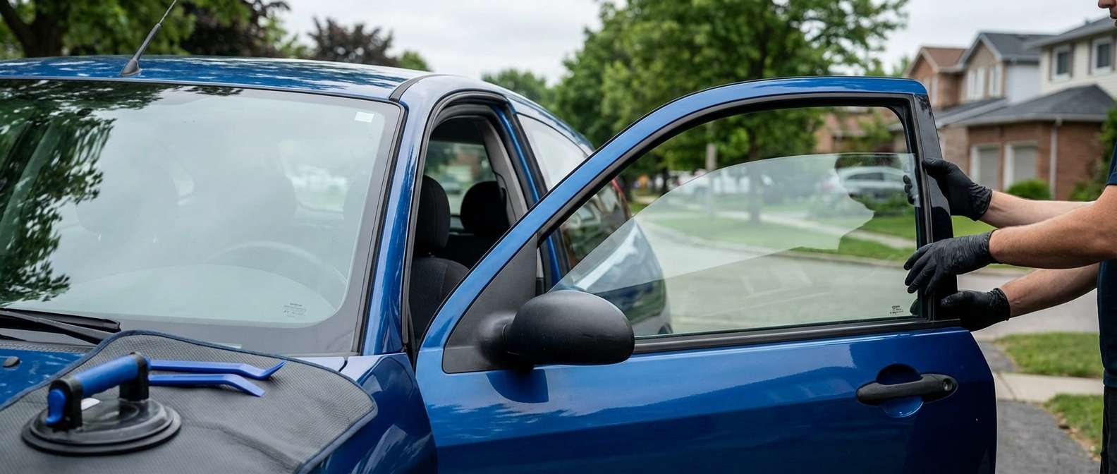 Door Glass Replacement for Ford Focus 2000-2007 by Alexwindshield