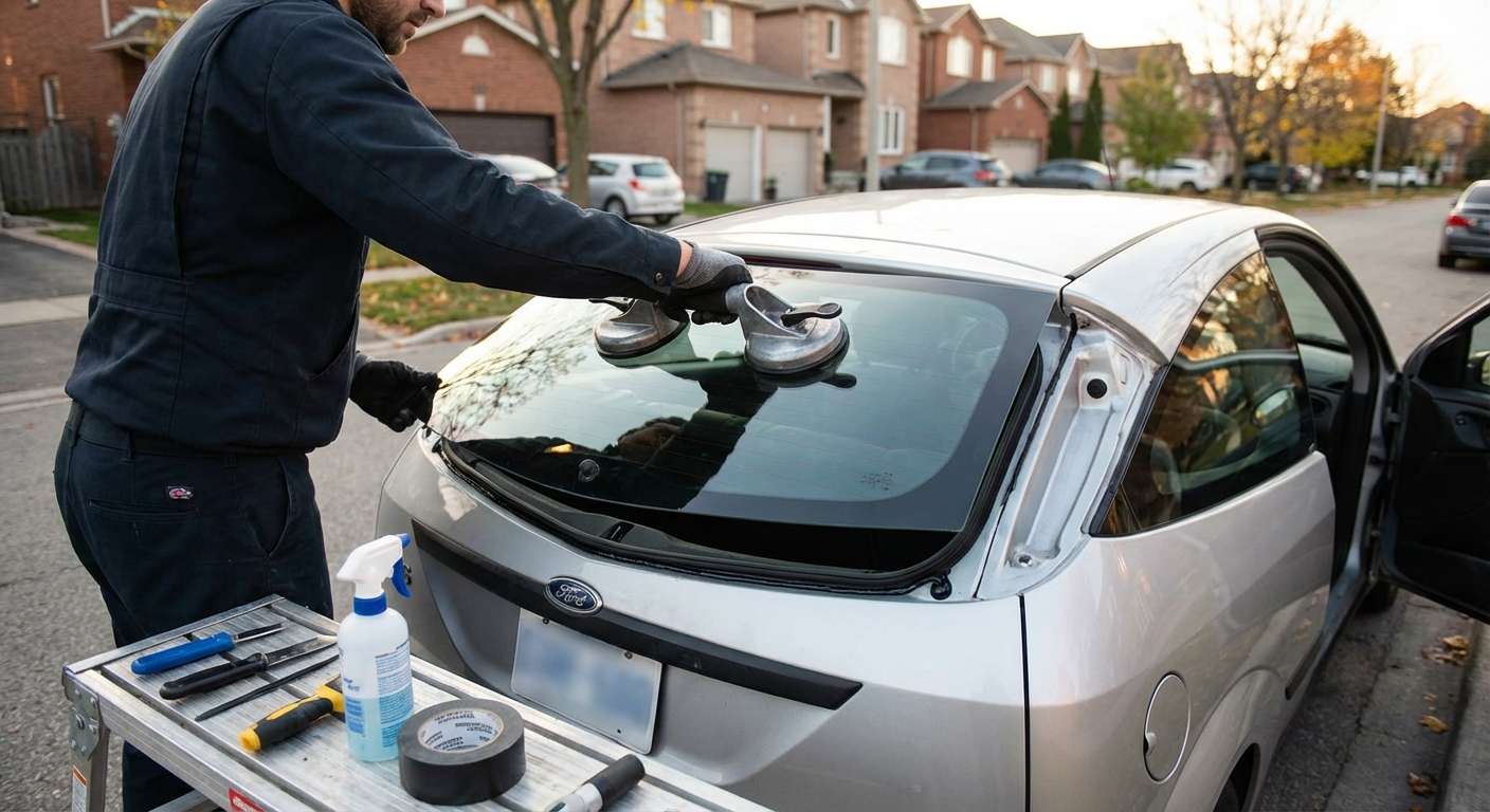 Back Glass Replacement for Ford Focus 2000-2007 by Alexwindshield
