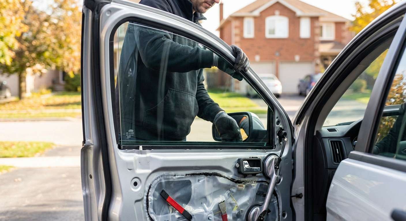 Door Glass Replacement for Ford Focus 2008-2011 by Alexwindshield