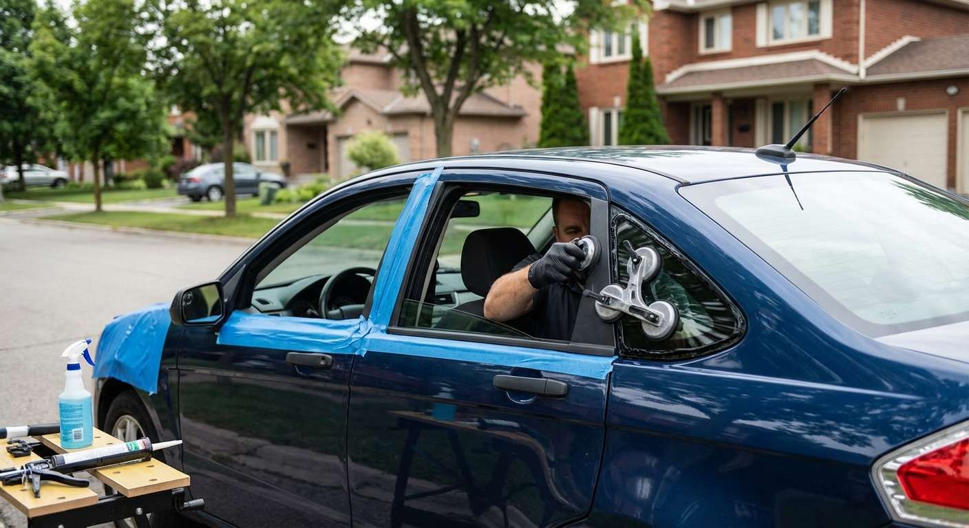 Vent Glass Replacement for Ford Focus 2008-2011 by Alexwindshield