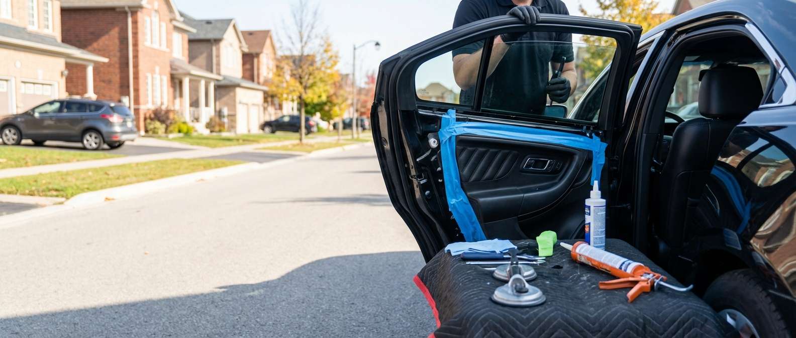 Vent Glass Replacement for Ford Taurus 2008-2019 by Alexwindshield