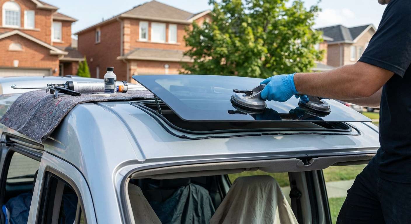Sunroof Replacement for Ford Transit Connect 2010-2013 by Alexwindshield