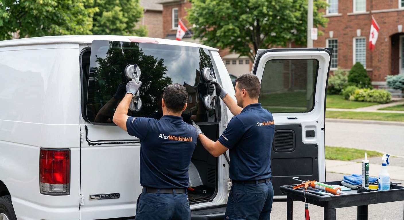 Back Glass Replacement for Ford E-Series Van 1992-2024 by Alexwindshield
