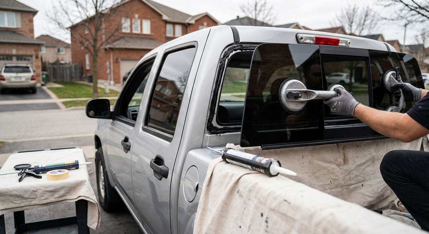 Back Glass Replacement for GMC Canyon 2004-2012 by Alexwindshield