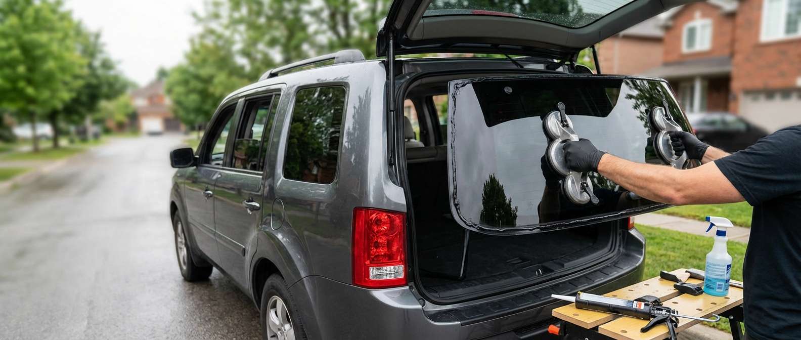 Back Glass Replacement for Honda Pilot 2009-2015 by Alexwindshield
