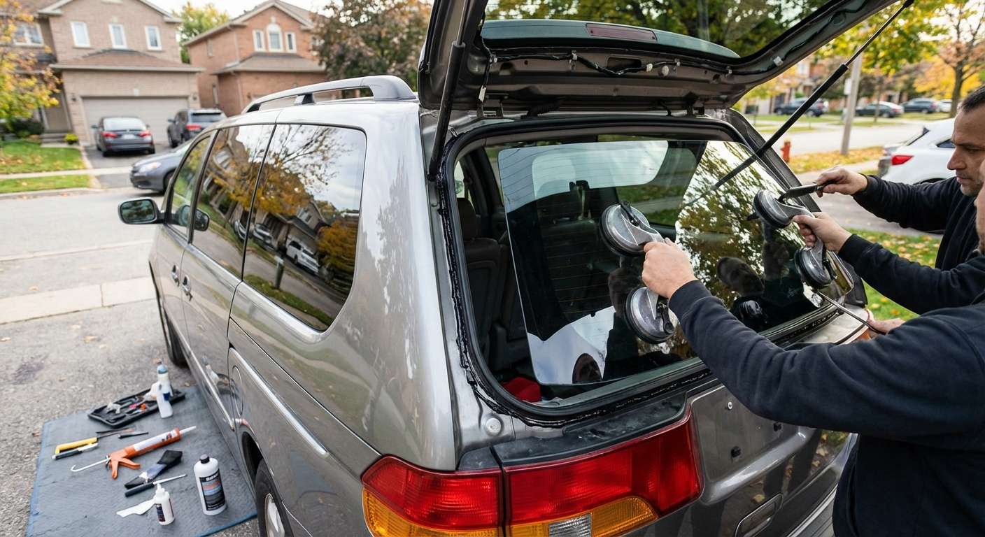Back Glass Replacement for Honda Odyssey 1999-2004 by Alexwindshield