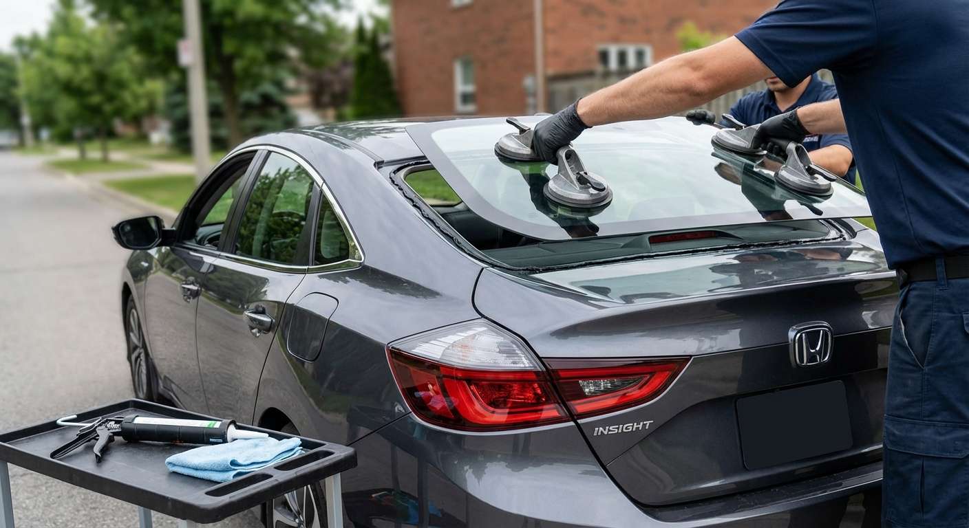 Back Glass Replacement for Honda Insight 2010-2022 by Alexwindshield