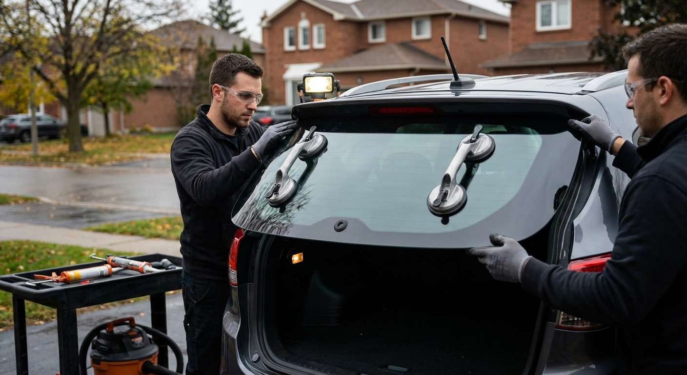 Back Glass Replacement for Hyundai Tucson 2010-2015 by Alexwindshield