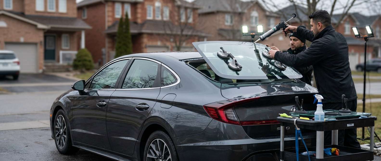 Back Glass Replacement for Hyundai Sonata 2020-2027 by Alexwindshield