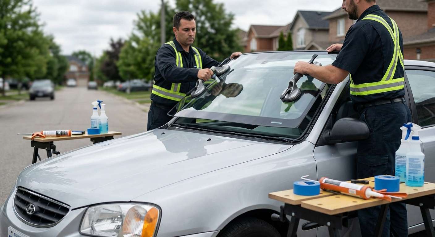 Windshield Replacement for Hyundai Accent 2000-2005 by Alexwindshield