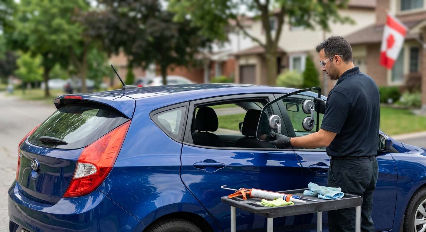 Quarter Glass Replacement for Hyundai Accent 2018-2022 by Alexwindshield