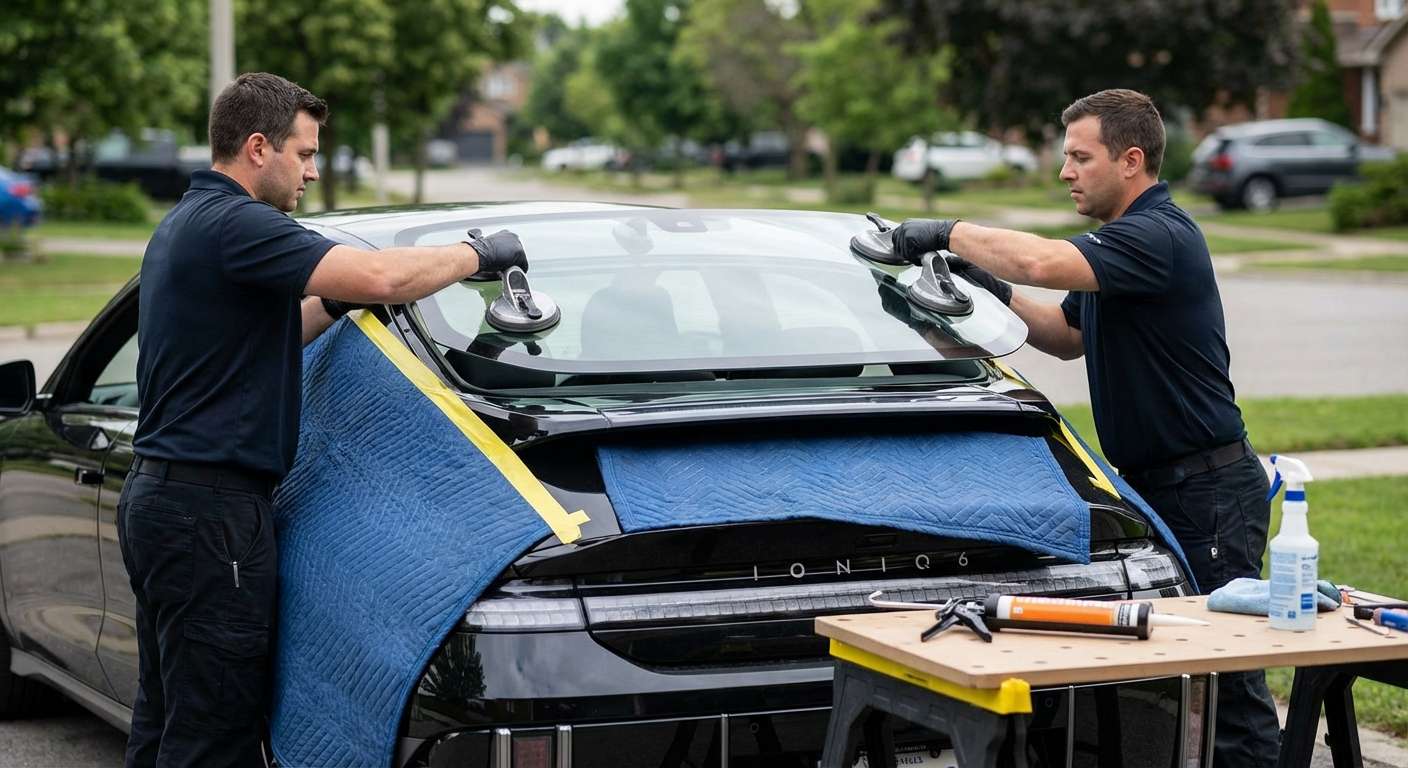 Back Glass Replacement for Hyundai IONIQ 6 2023-2027 by Alexwindshield