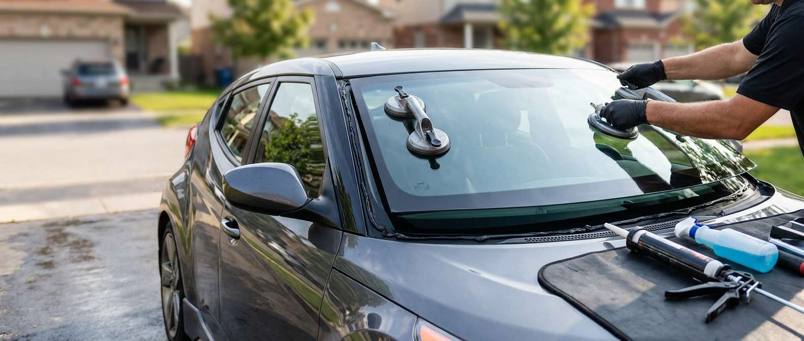 Windshield Replacement for Hyundai Veloster 2012-2017 by Alexwindshield