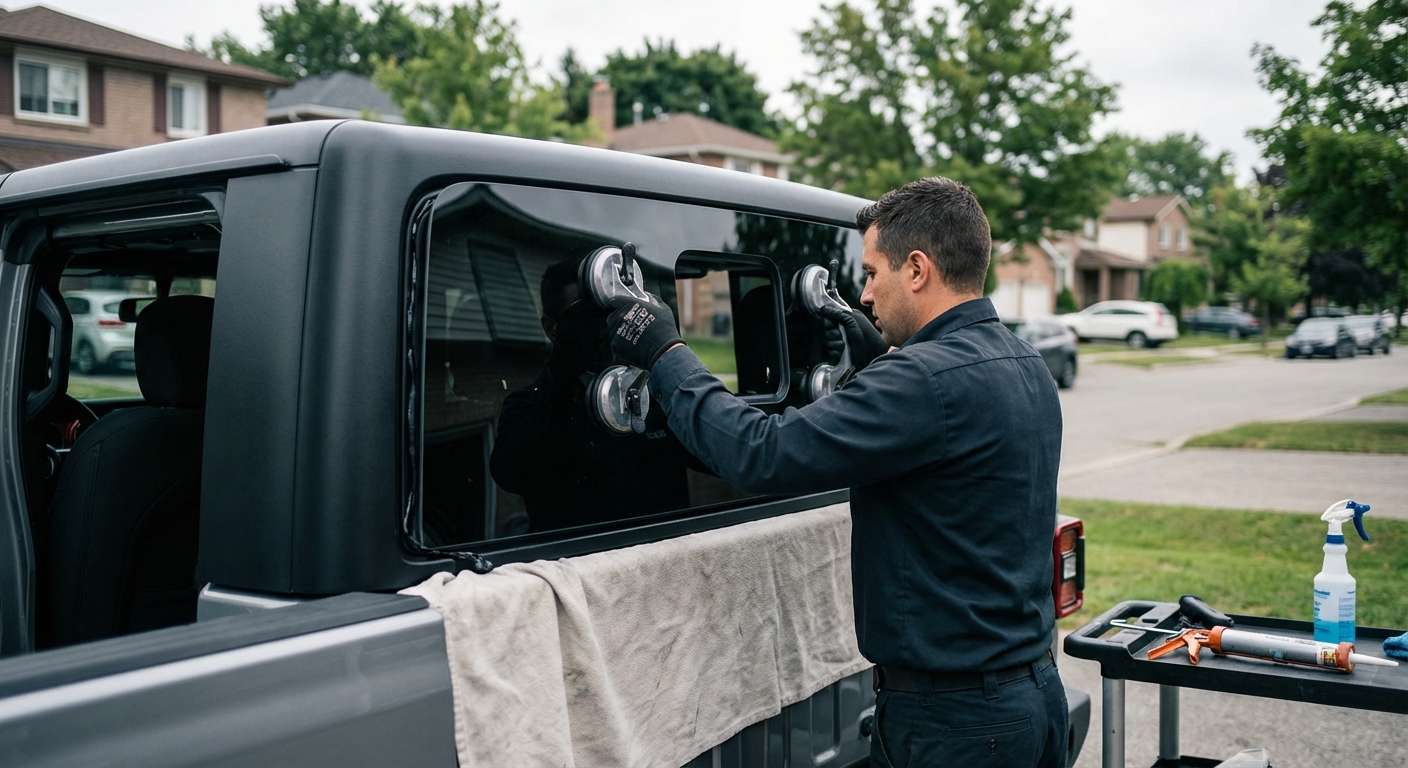 Back Glass Replacement for Jeep Gladiator 2020-2027 (JT) by Alexwindshield