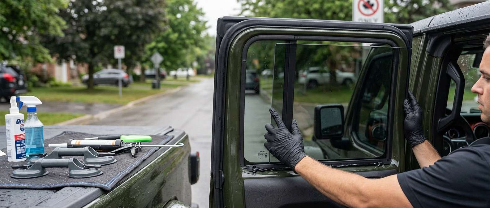 Vent Glass Replacement for Jeep Gladiator 2020-2027 (JT) by Alexwindshield