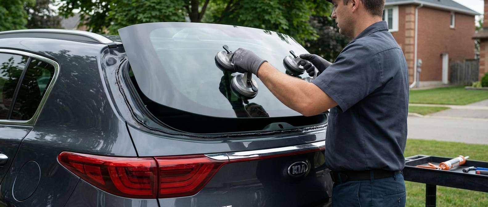 Back Glass Replacement for Kia Sportage 2017-2022 by Alexwindshield