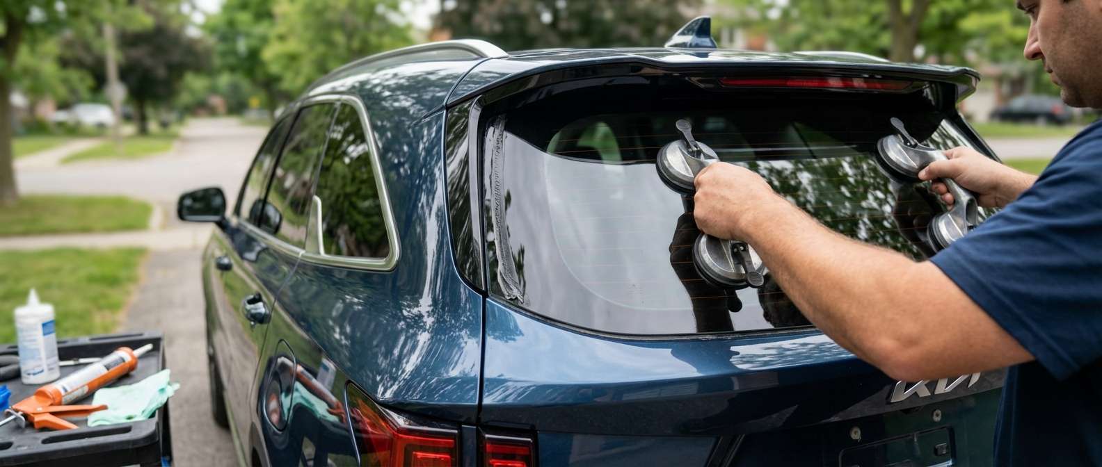 Back Glass Replacement for Kia Sorento 2021-2027 by Alexwindshield
