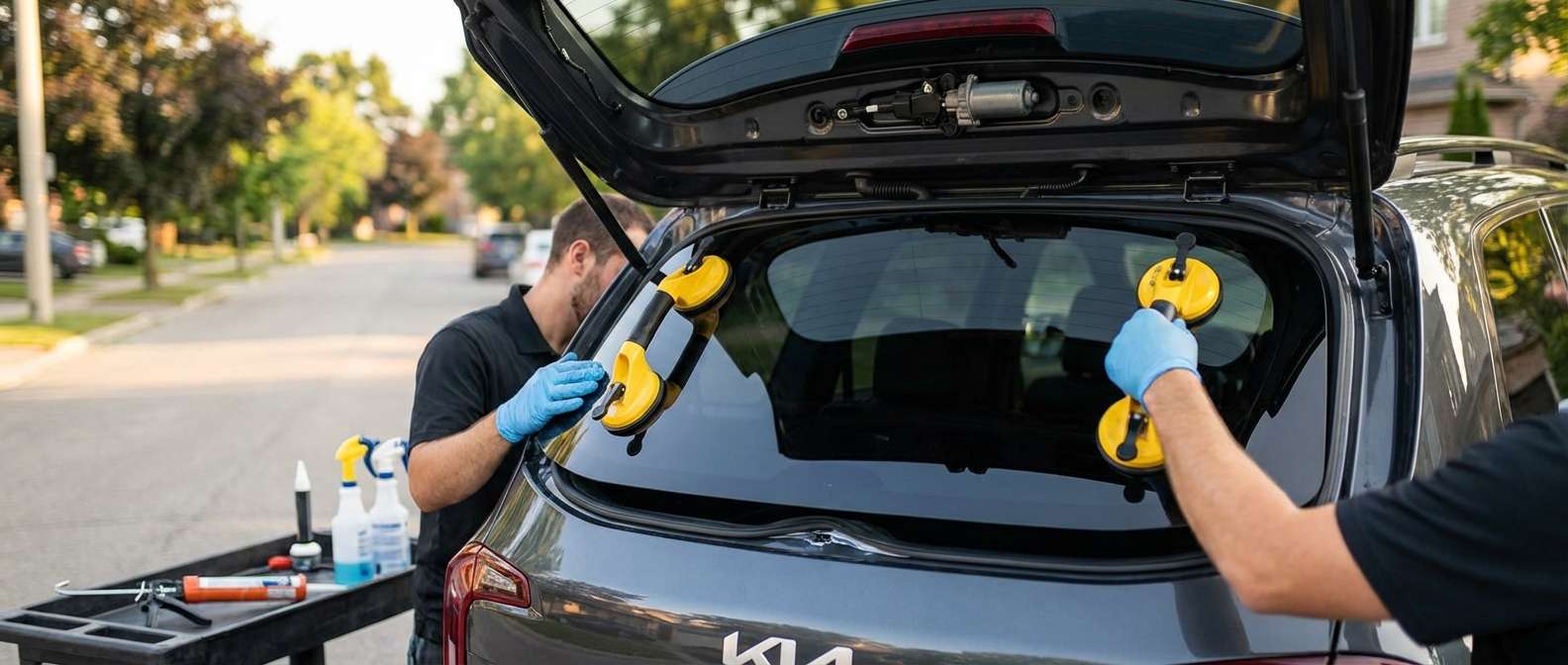 Back Glass Replacement for Kia Telluride 2020-2025 by Alexwindshield