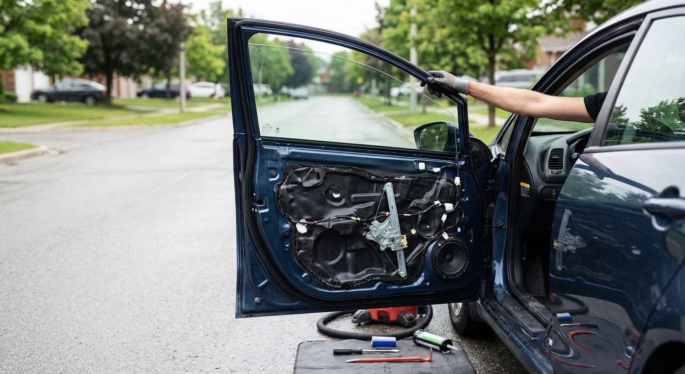 Door Glass Replacement for Kia Forte / Forte5 2014-2018 by Alexwindshield