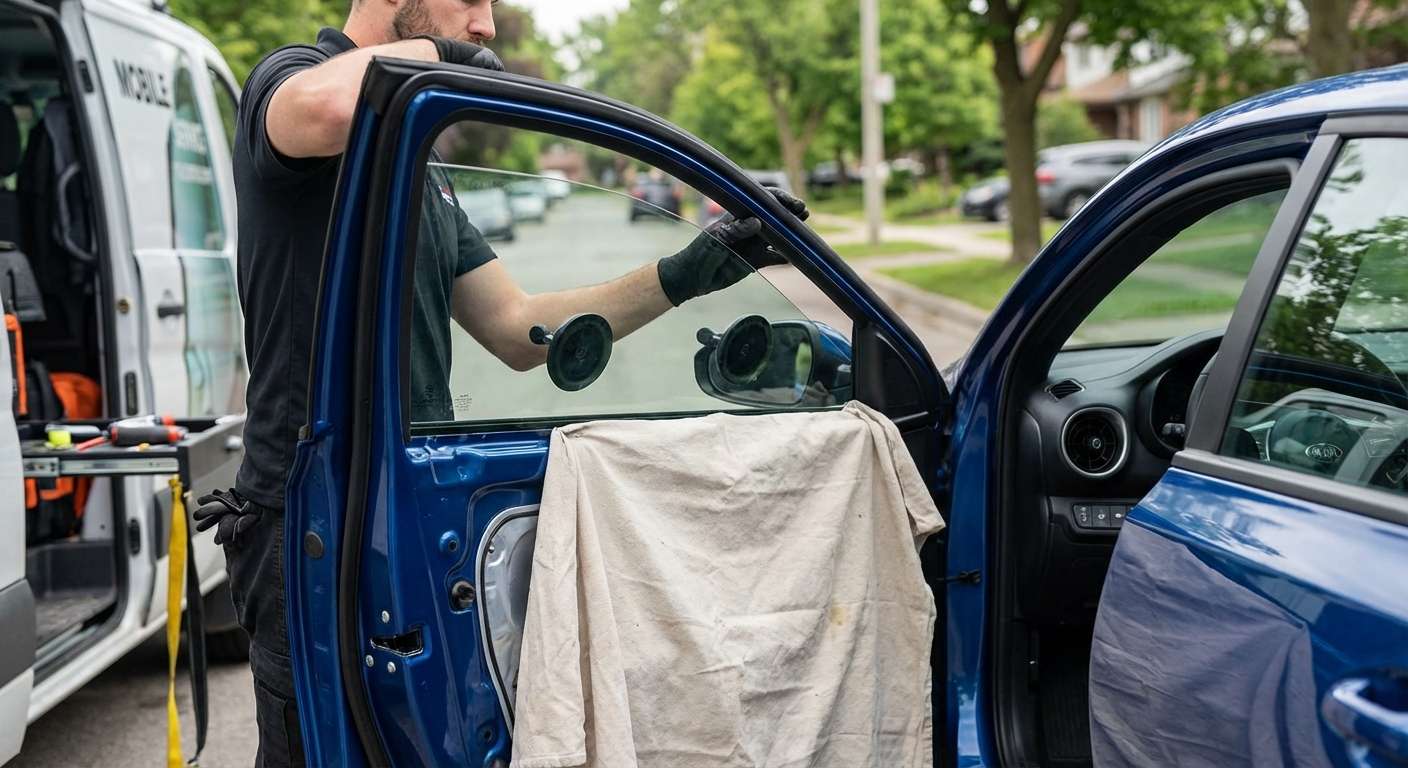 Door Glass Replacement for Kia Forte / K4 2019-2024 by Alexwindshield