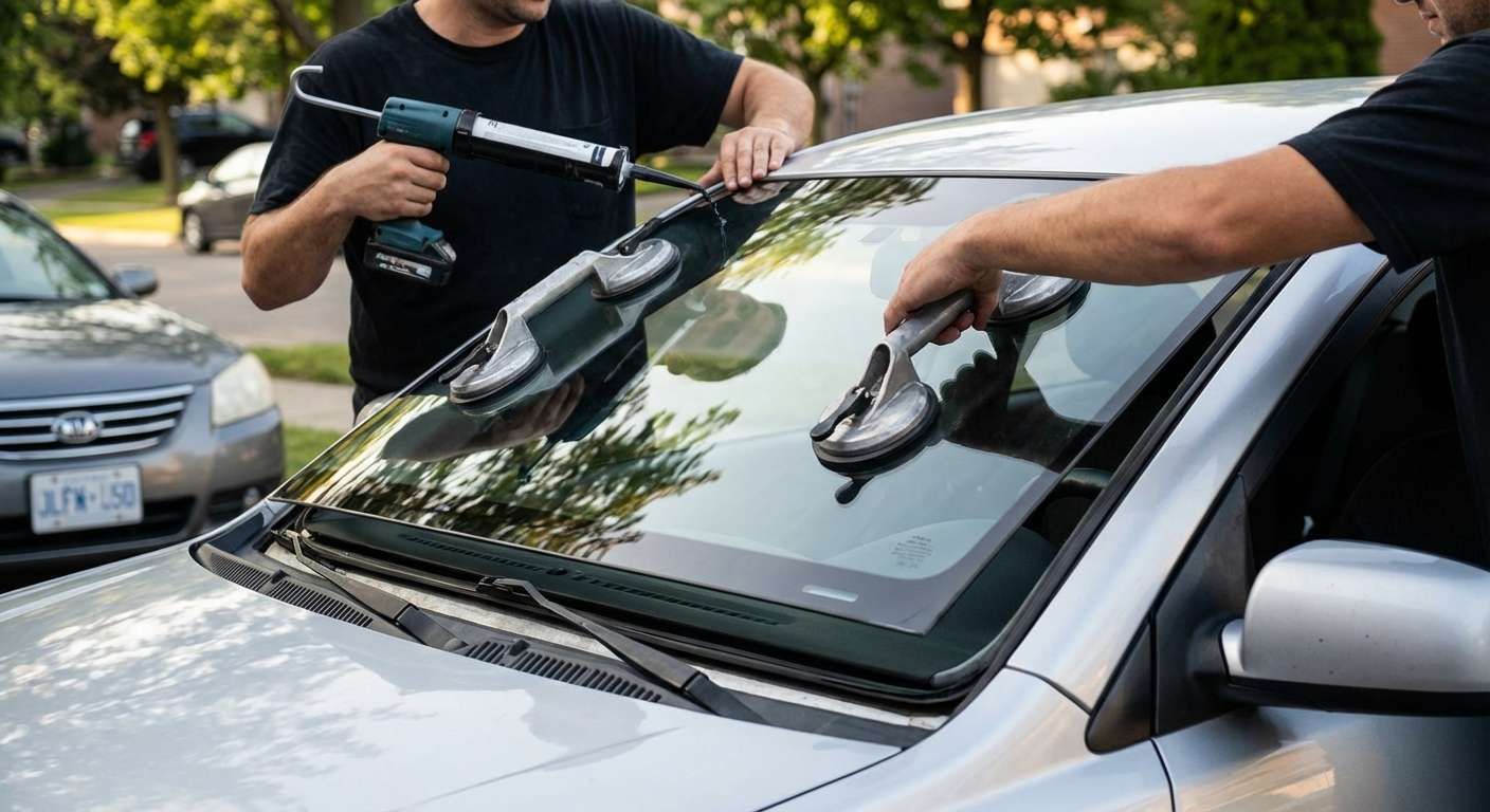Windshield Replacement for Kia Rio 2006-2011 by Alexwindshield