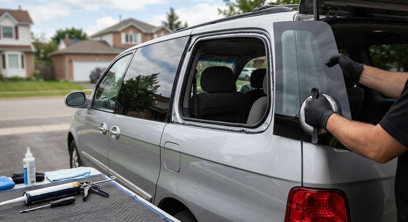 Quarter Glass Replacement for Kia Sedona 2002-2005 by Alexwindshield