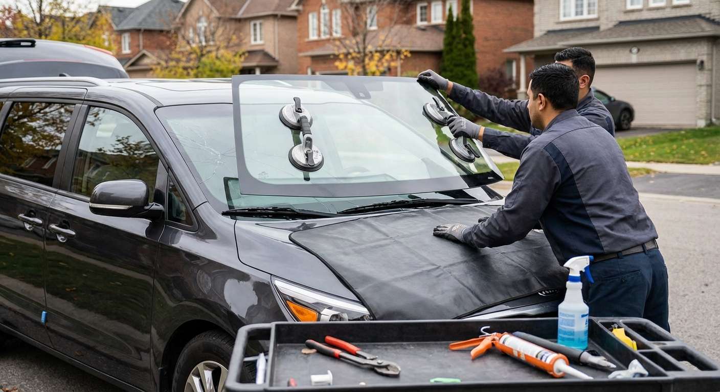 Windshield Replacement for Kia Sedona 2015-2021 by Alexwindshield