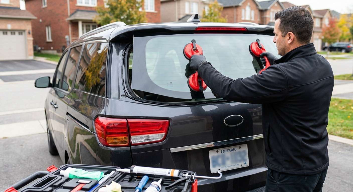 Back Glass Replacement for Kia Sedona 2015-2021 by Alexwindshield