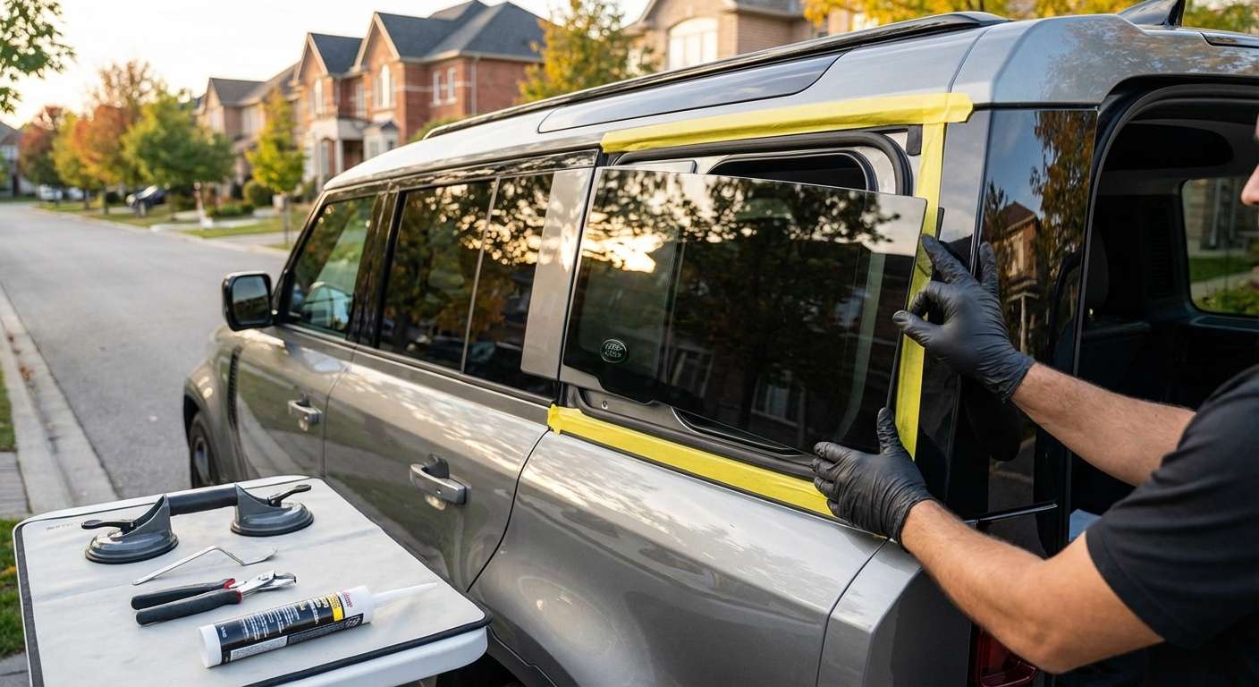 Vent Glass Replacement for Land Rover Defender 90/110/130 2020-2027 (L663) by Alexwindshield