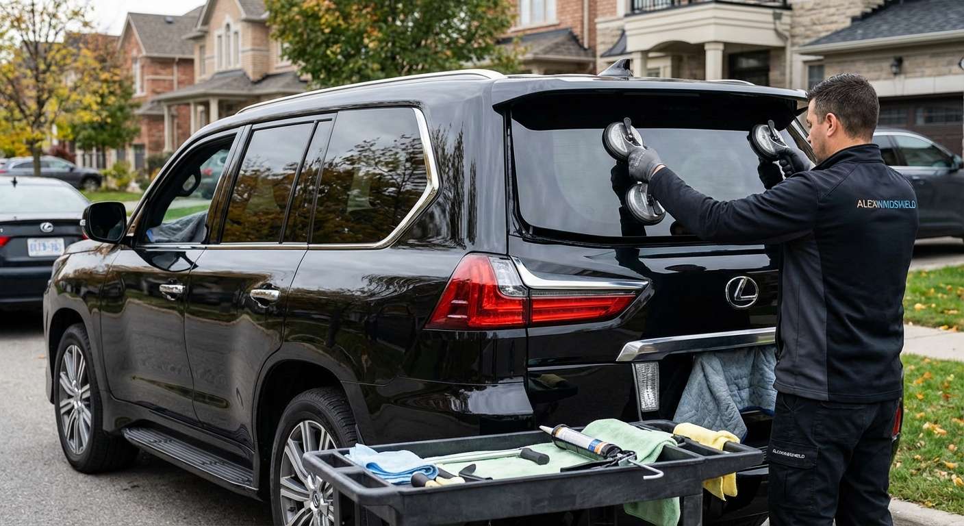 Back Glass Replacement for Lexus LX 570 2008-2021 by Alexwindshield