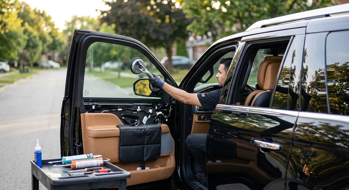 Door Glass Replacement for Lincoln Navigator 2018-2024 by Alexwindshield