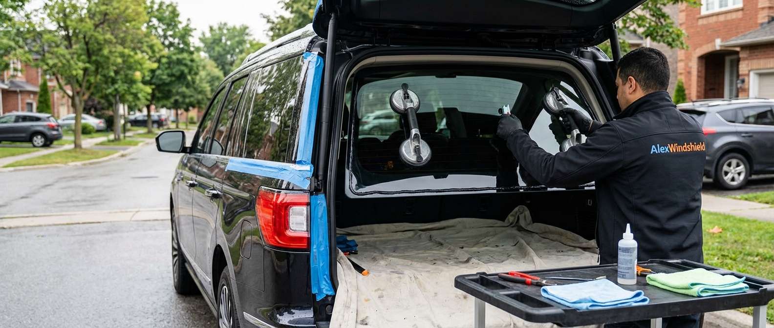 Back Glass Replacement for Lincoln Navigator 2018-2024 by Alexwindshield