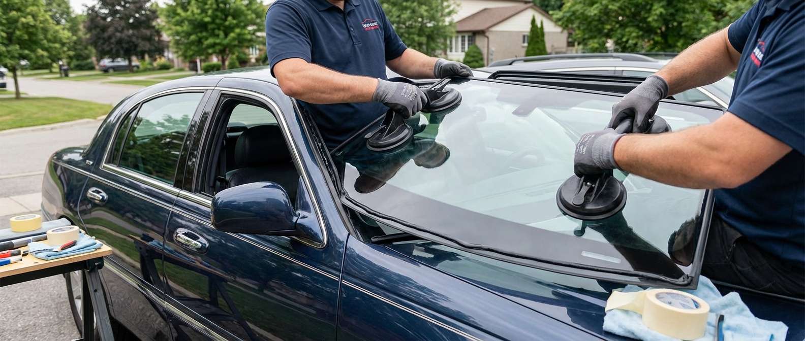 Windshield Replacement for Lincoln Town Car 1998-2011 by Alexwindshield