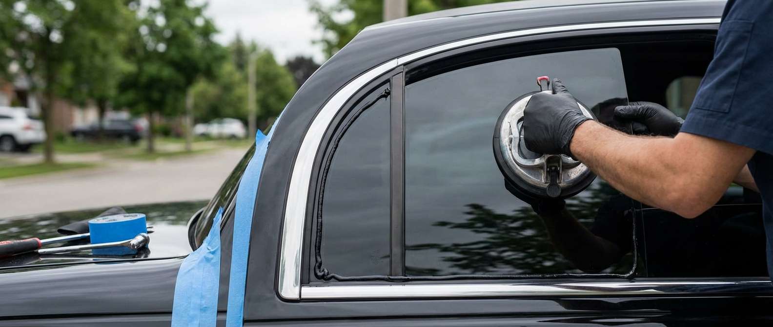 Quarter Glass Replacement for Lincoln Town Car 1998-2011 by Alexwindshield