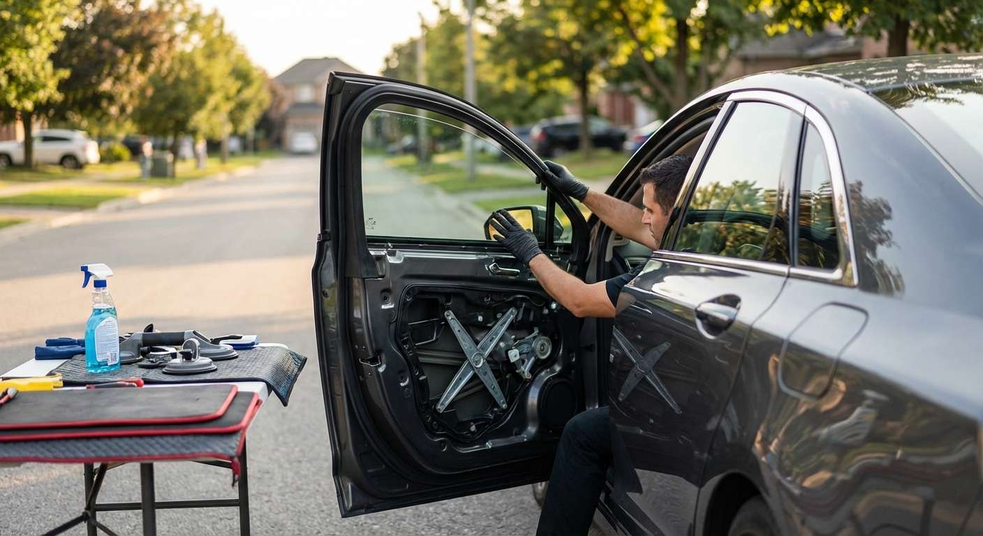 Door Glass Replacement for Lincoln MKZ 2013-2020 by Alexwindshield
