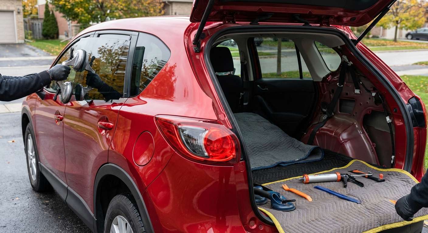 Quarter Glass Replacement for Mazda CX-5 2013-2016 by Alexwindshield