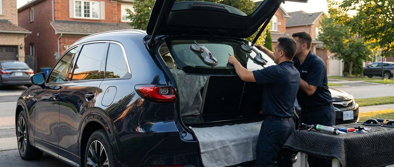 Back Glass Replacement for Mazda CX-90 2024-2027 by Alexwindshield