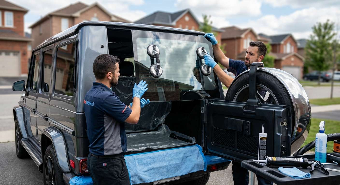 Back Glass Replacement for Mercedes-Benz G-Class (G-Wagon) 2002-2018 by Alexwindshield