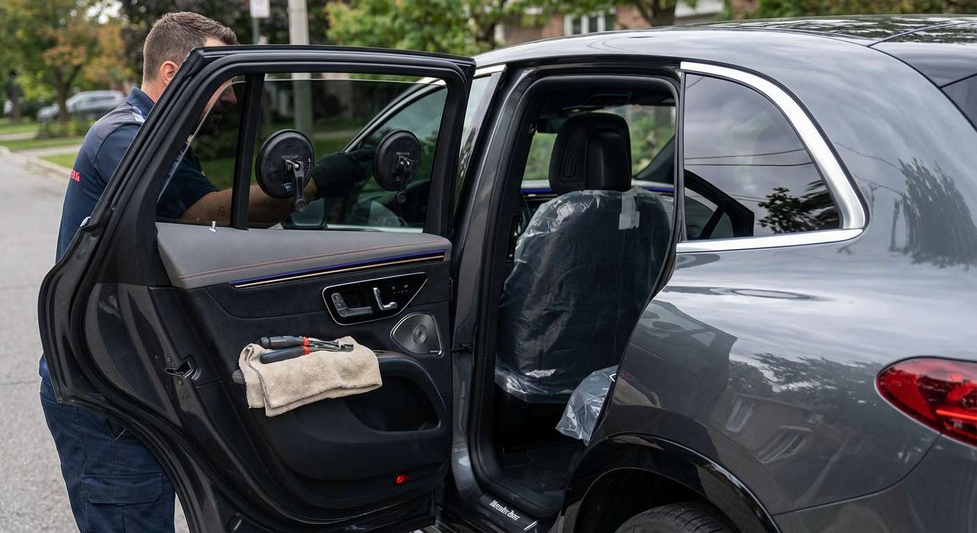 Door Glass Replacement for Mercedes-Benz EQS Sedan/SUV 2022-2027 by Alexwindshield