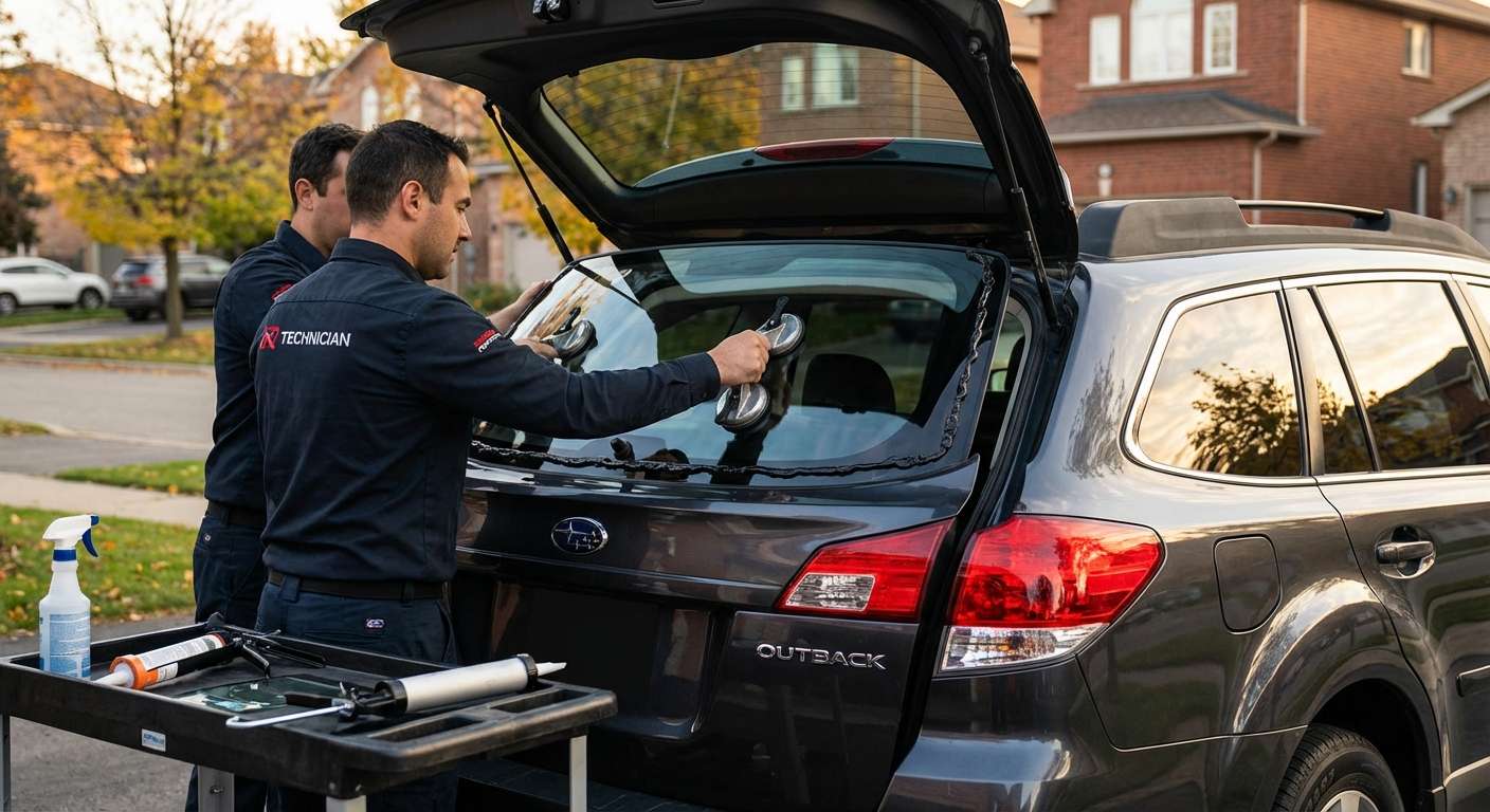 Back Glass Replacement for Subaru Outback 2010-2014 by Alexwindshield