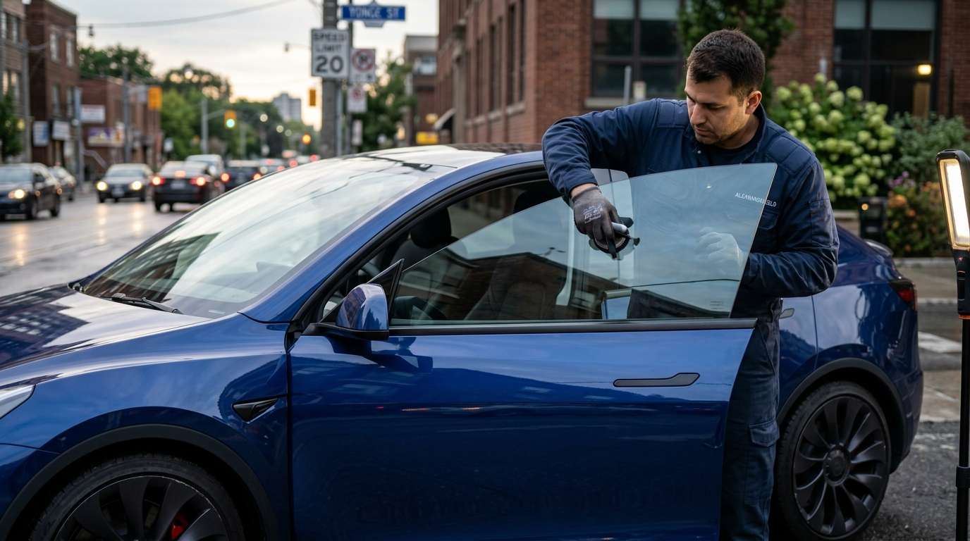 Door Glass Replacement for Tesla Model Y 2020-2024 by Alexwindshield