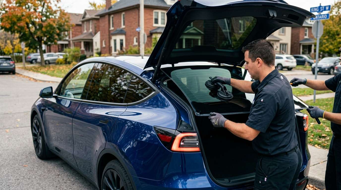 Back Glass Replacement for Tesla Model Y 2020-2024 by Alexwindshield