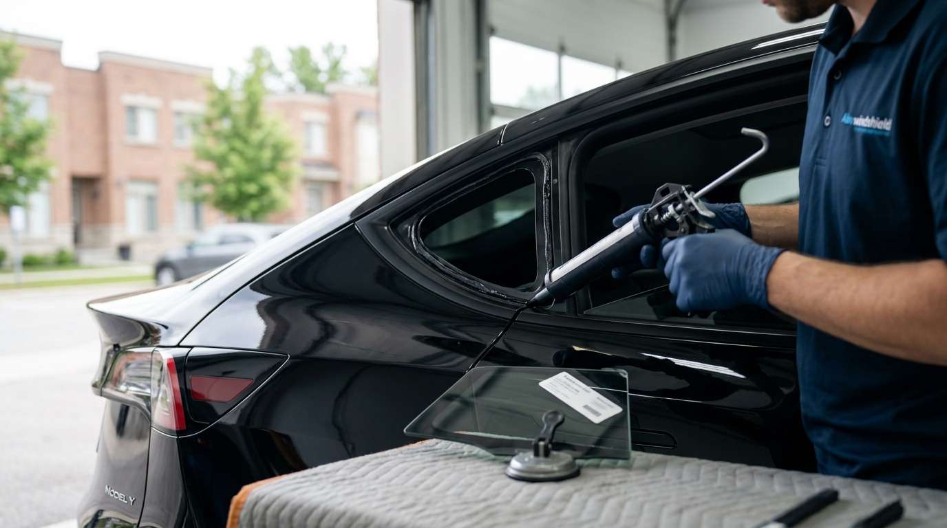 Vent Glass Replacement for Tesla Model Y 2020-2024 by Alexwindshield