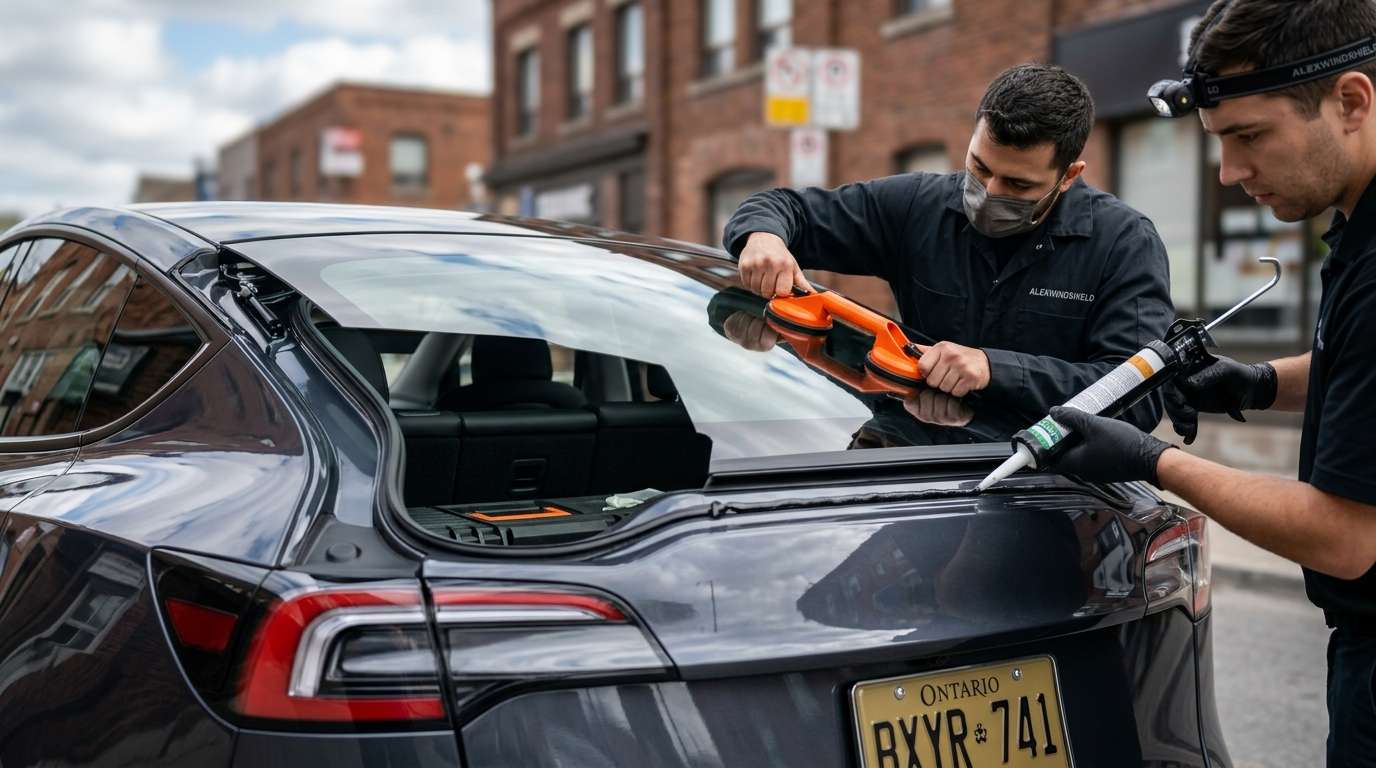 Back Glass Replacement for Tesla Model Y Juniper 2025-2027 by Alexwindshield