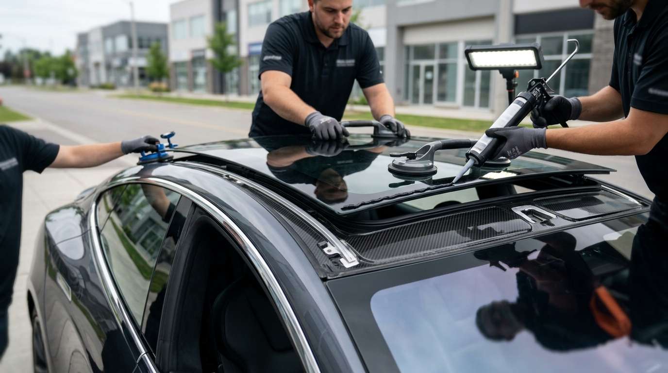 Sunroof Replacement for Tesla Model S Plaid / Refreshed 2022-2027 by Alexwindshield