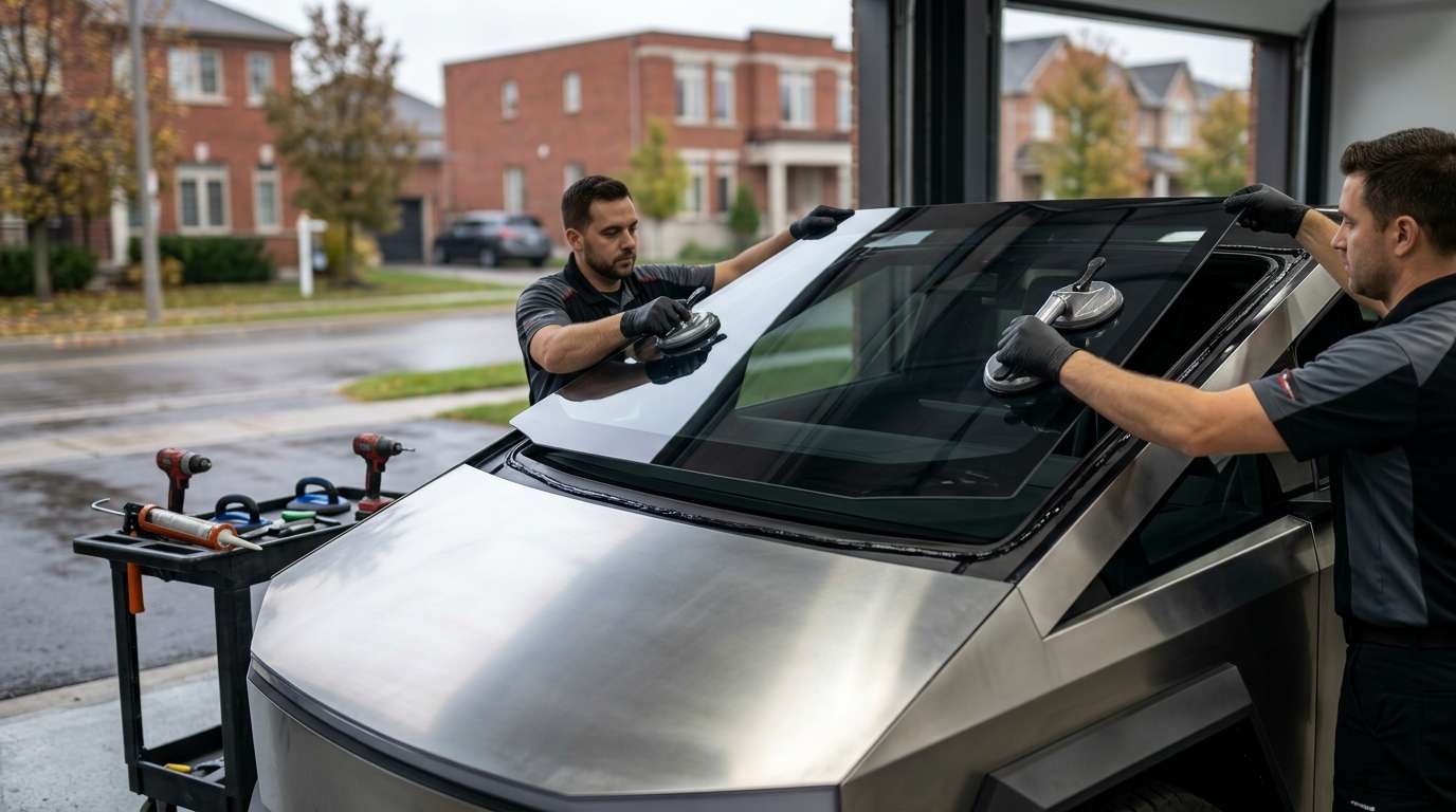 Back Glass Replacement for Tesla Cybertruck 2024-2027 by Alexwindshield
