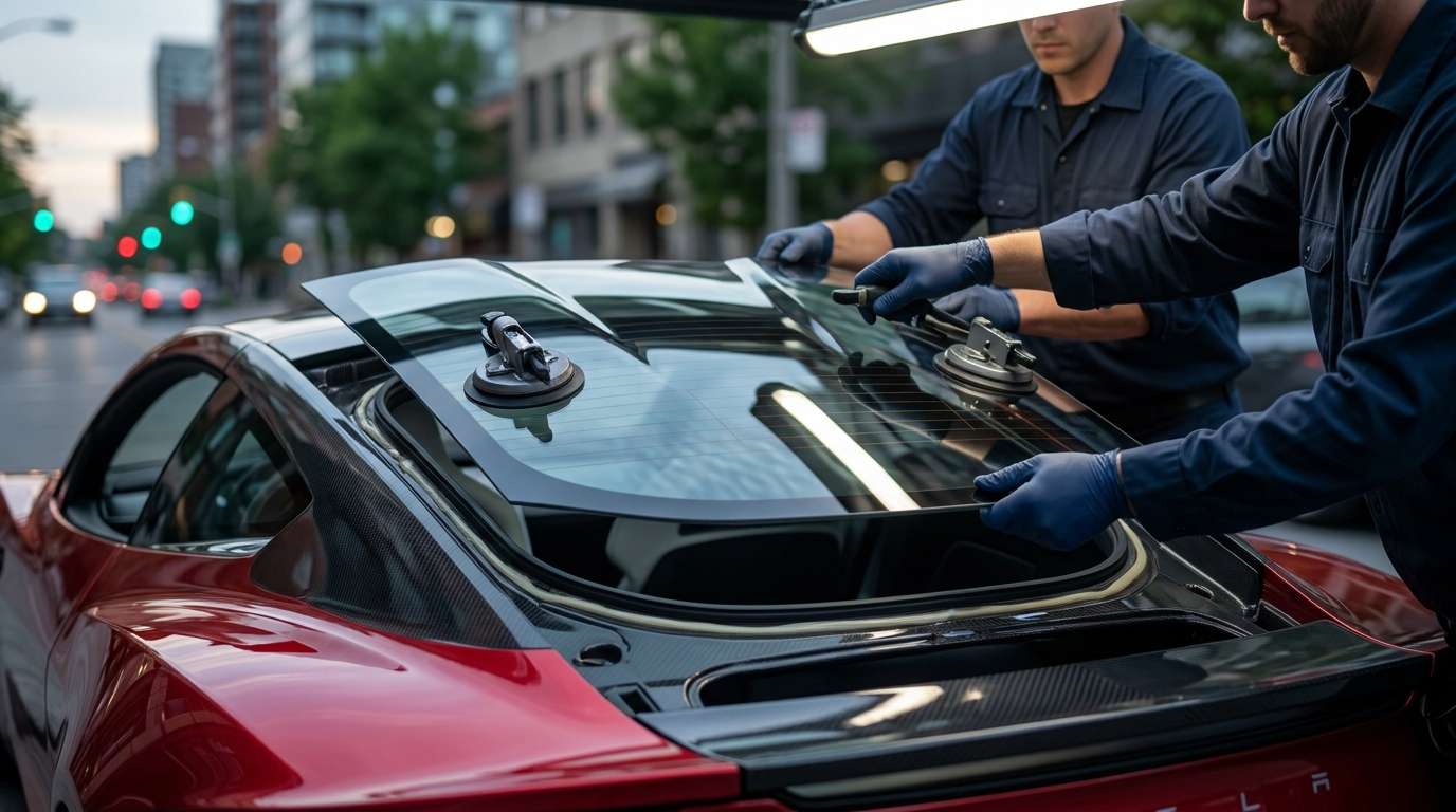 Back Glass Replacement for Tesla Roadster (Gen 2) 2025-2027 by Alexwindshield