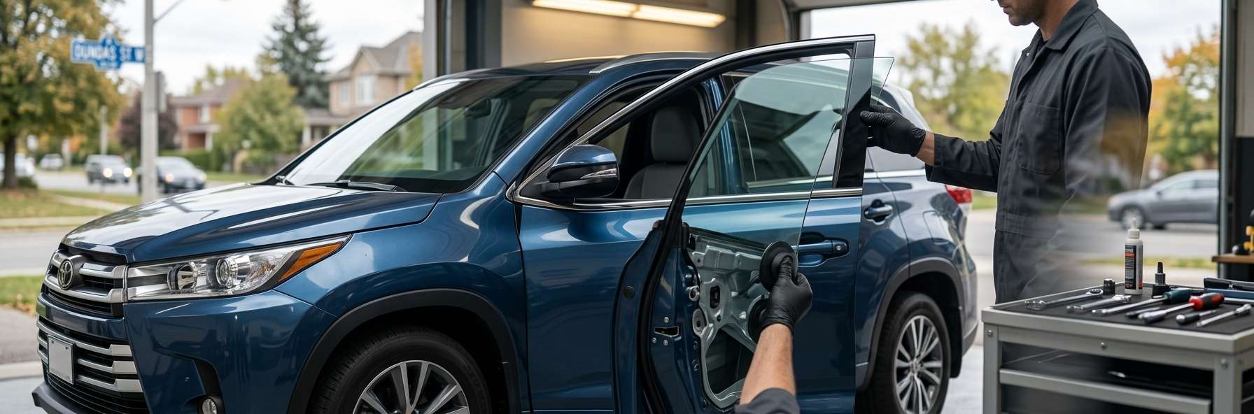 Door Glass Replacement for Toyota Highlander 2014-2019 by Alexwindshield